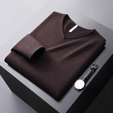 Max | Feiner Minimalistischer Pullover – Kaffee