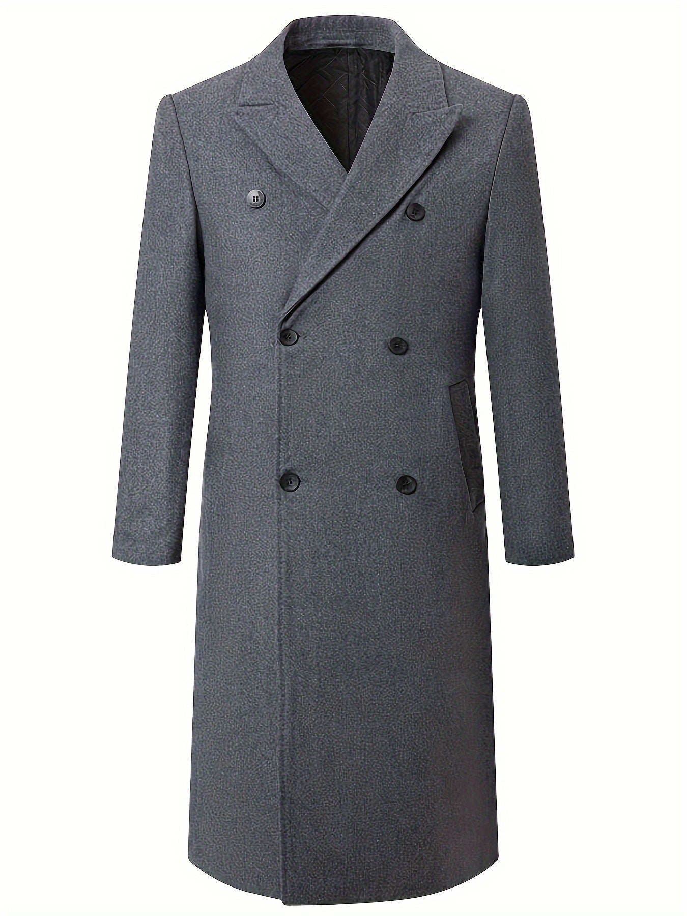 Herren eleganter Doppeltknopf-Trenchcoat Aliams