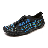 Damen Mesh Slip On Wassersport Sneakers – Schnell Trocknende Aqua Schuhe – Schwarzblau