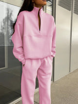 Damen Oversized Zweiteiliges Set – Rosa