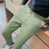 Emil | Herren Frühlings Strukturierte Slim-Fit Freizeithose – Hellgrün
