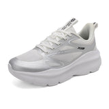 Damen Sportliche Laufschuhe Mit Atmungsaktivem Mesh – Leichte Komfort Sneakers – Silber