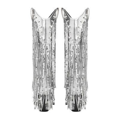 Damen Cowboystiefel Im Boho Stil | Elegante