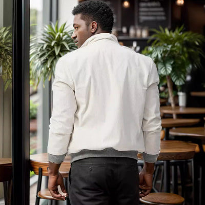 Herren modische Utilityjacke mit praktischen Taschen und modernem Stehkragen Aliams