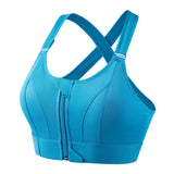 ActiveFit Sport-BH mit Hochstütze | Damen Fitness-BH – Blau