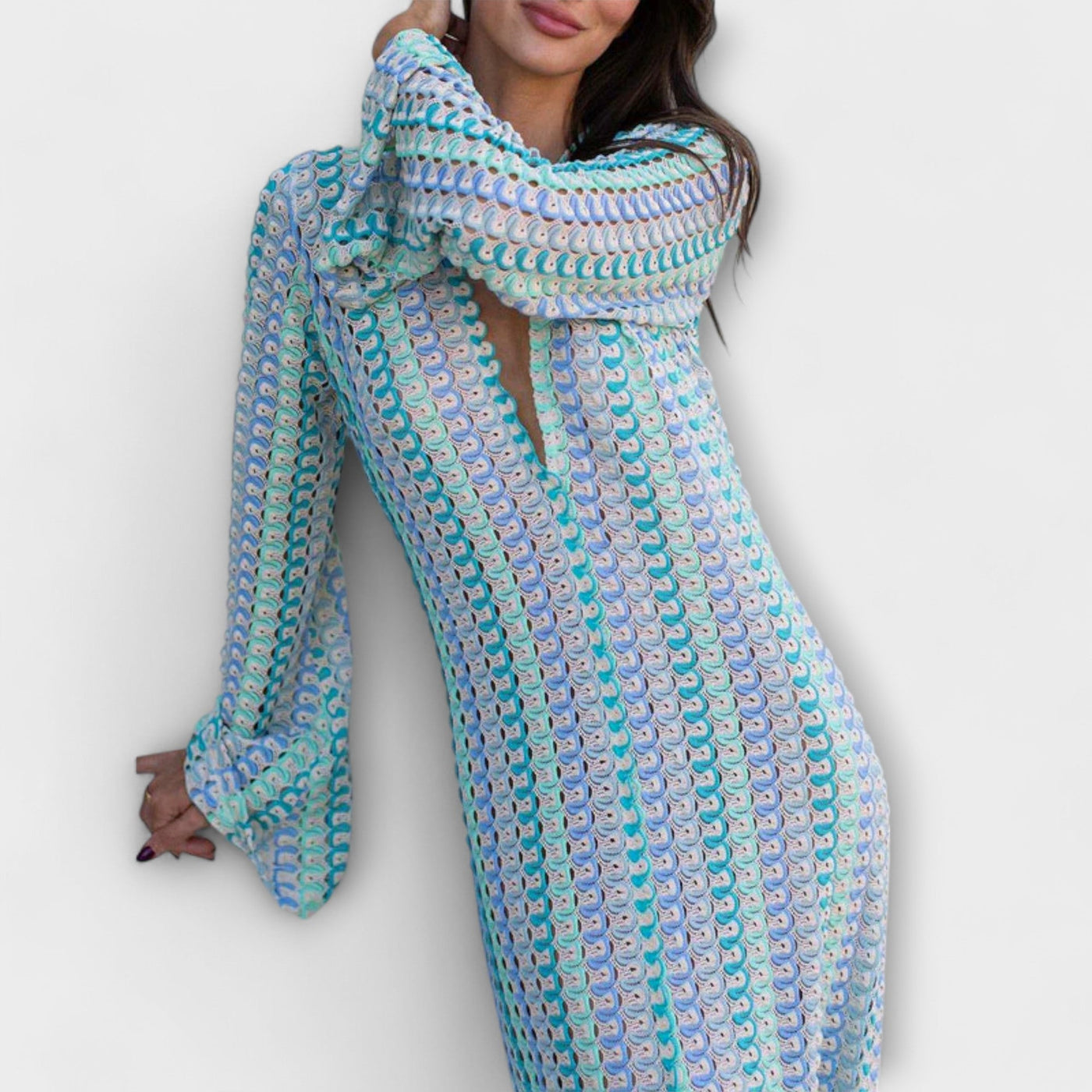 Elina – Maxikleid mit V-Ausschnitt und Urlaubs-Feeling