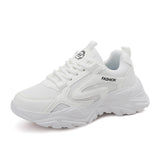 Damen Sportliche Sneakers Mit Atmungsaktivem Obermaterial – Gepolsterte Komfortschuhe – Weiß