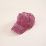 Damen Vintage Cap mit verstellbarem Verschluss – Weinrot