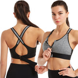 ActiveFit Sport-BH mit Hochstütze | Damen Fitness-BH – Grau