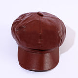 Damen Baker Boy Cap – Weinrot