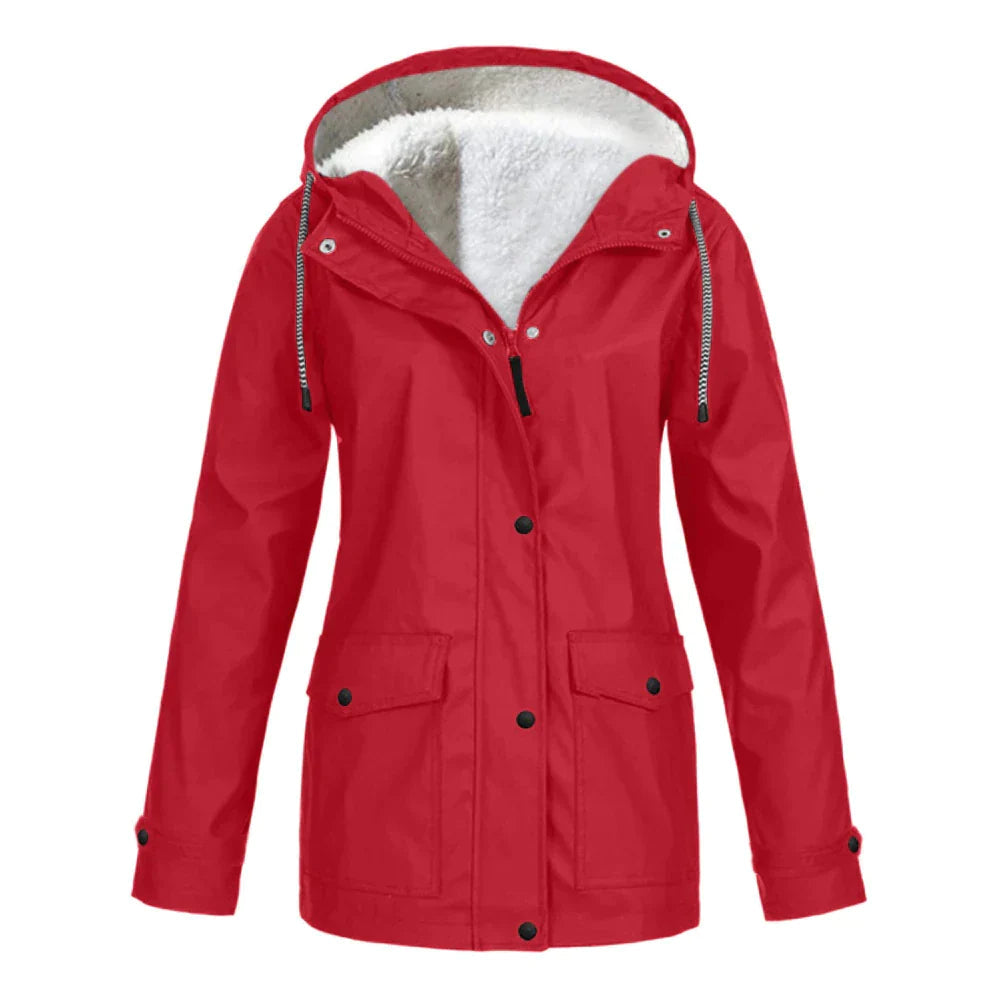 Damen Winterjacke wasserdicht & warm mit Kapuze | Outdoor Funktionsjacke