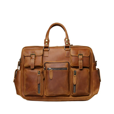 Herren Retro-Ledertasche - Geräumig und hochwertig aus Vollrindleder