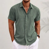 Erskine - Atmungsaktives Leinenhemd – Grün