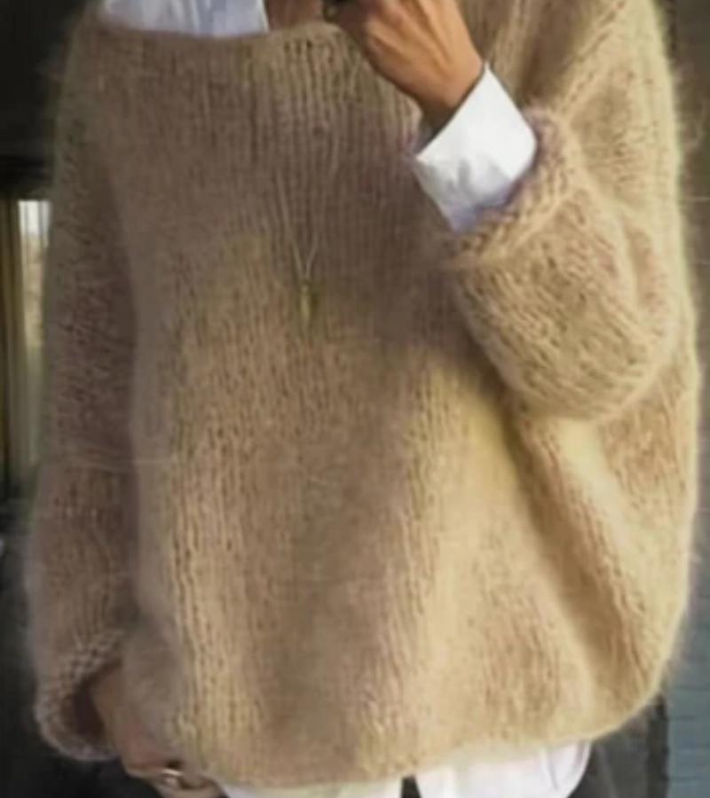 Damen Oversize Strickpullover | Weich & Kuschelig