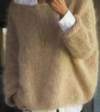 Damen Oversize Strickpullover | Weich & Kuschelig