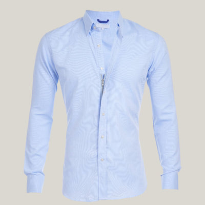 Oberhemd | Langarm | Reißverschluss | Knopfleiste | Herrenhemden