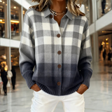 Paula | Eleganter Winter-Cardigan Damen gestrickt – Mehrfarbig
