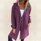 LIV / JACKE AUS WEICHEM STOFF MIT KNOPFVERSCHLUSS – Violett
