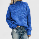 Lena | Eleganter Damenpullover mit feinem Design – Blau