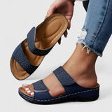 Zoe | Schicke Sandalen Damen Komfort – Blau