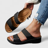 Zoe | Schicke Sandalen Damen Komfort – Schwarz