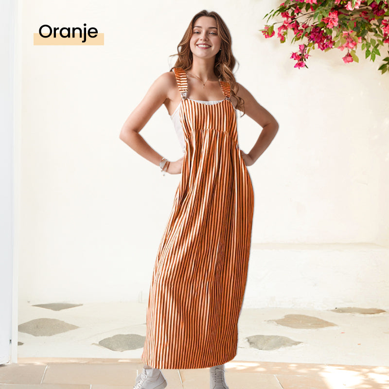 Jaja - Lässiges gestreiftes Hosenträgerkleid