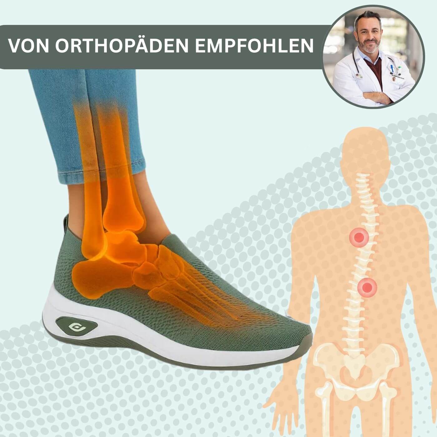 OrthoFit – Atmungsaktive Orthopädische Komfortsneaker (1+1 GRATIS)