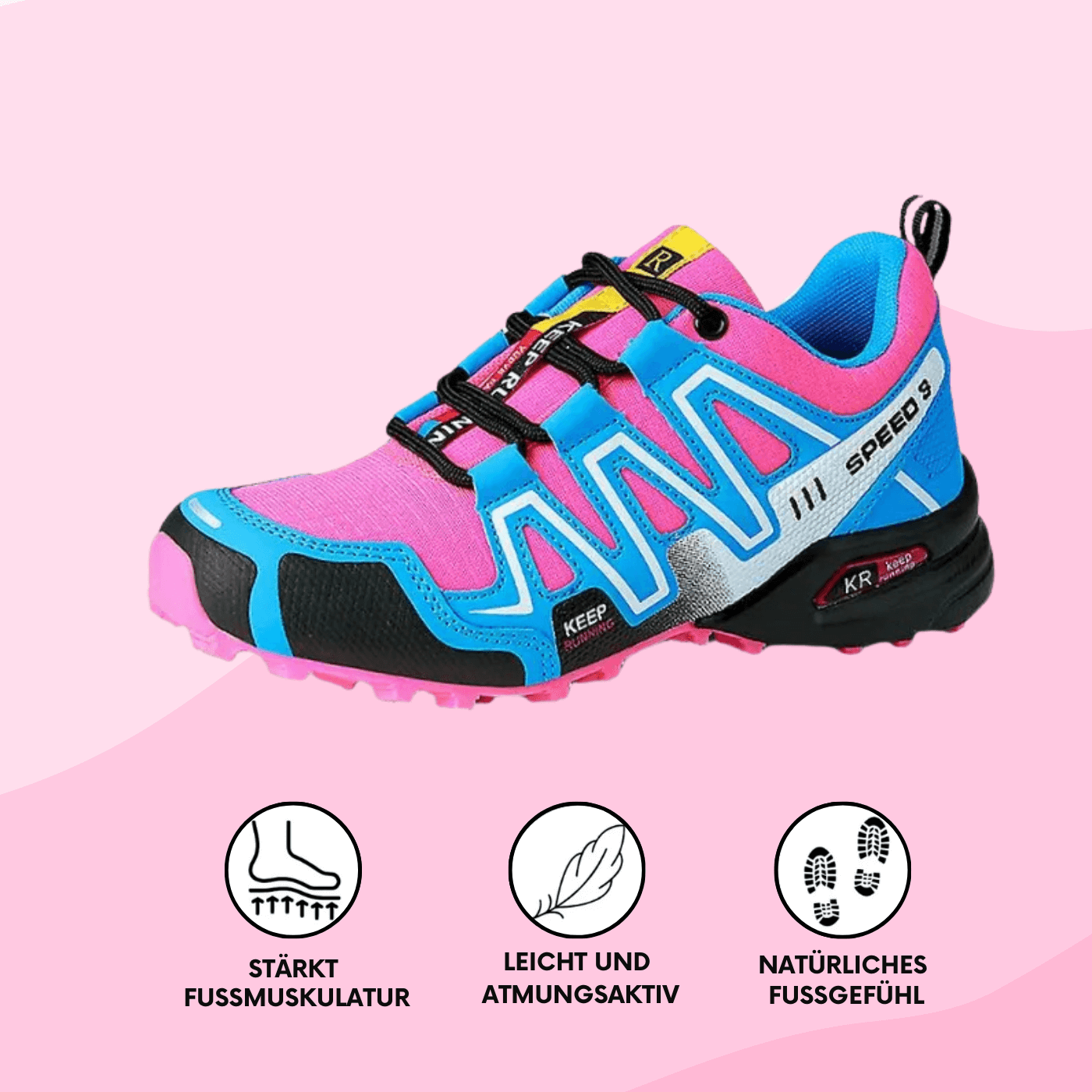 OrthoTrail Pro™ – Orthopädische und bequeme Wanderschuhe für Damen