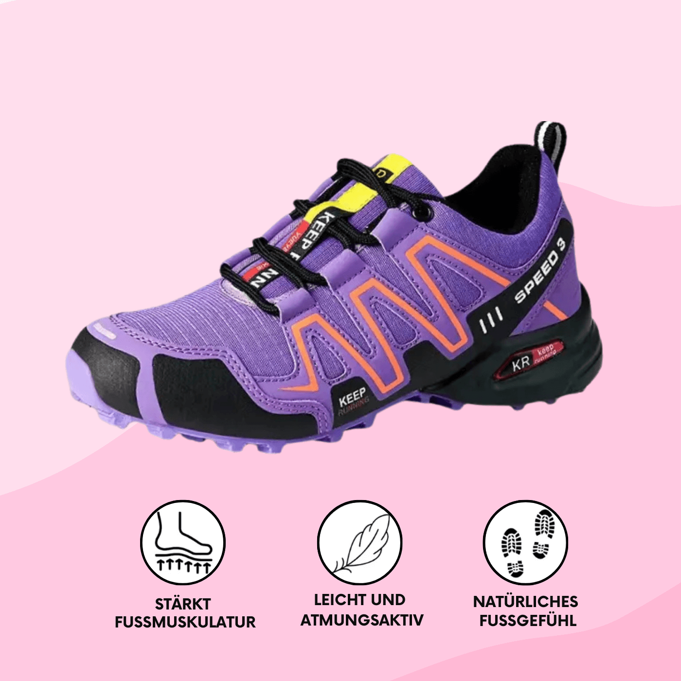 OrthoTrail Pro™ – Orthopädische und bequeme Wanderschuhe für Damen