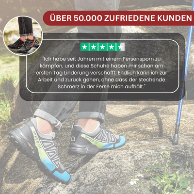 OrthoTrail Pro™ – Orthopädische und Bequeme Wanderschuhe für Herren