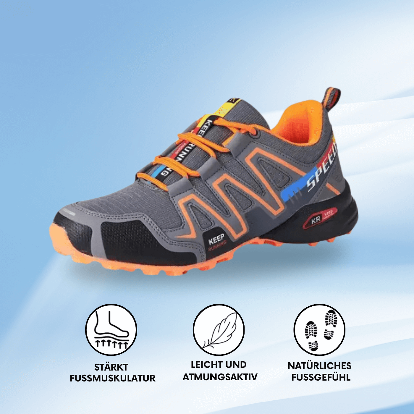 OrthoTrail Pro™ – Orthopädische und Bequeme Wanderschuhe für Herren