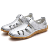 Orthopädische Sandalen Damen | Komfort & Klettverschluss – Silber