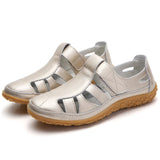 Orthopädische Sandalen Damen | Komfort & Klettverschluss – Hellbraun