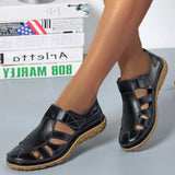 Orthopädische Sandalen Damen | Komfort & Klettverschluss – Schwarz