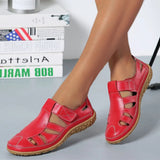 Orthopädische Sandalen Damen | Komfort & Klettverschluss – Rot