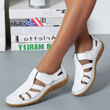 Orthopädische Sandalen Damen | Komfort & Klettverschluss – Weiß
