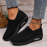 Orthopädische Schuhe zur Schmerzlinderung Damen | Dämpfende Sohle & Leichtes Reinschlüpfen – Schwarz