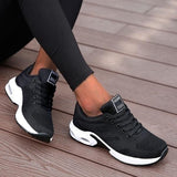 Orthopädische Sneakers Damen | Bequem & Sportlich mit Air-Dämpfung – Schwarz