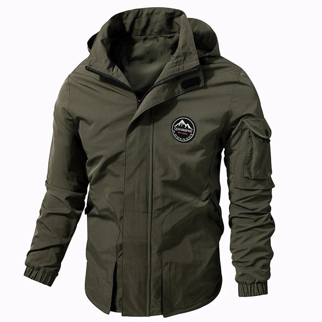 Outdoor-Jacke | Mit Kapuze | Wasserdicht | Windbreaker-Jacke | Herrenjacke