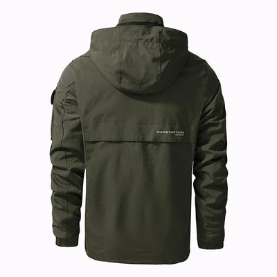 Outdoor-Jacke | Mit Kapuze | Wasserdicht | Windbreaker-Jacke | Herrenjacke