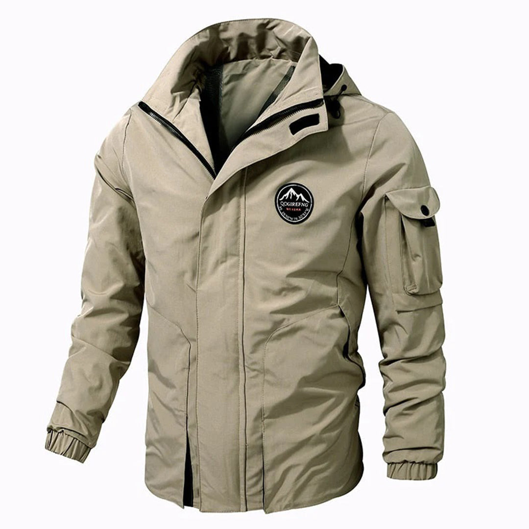 Outdoor-Jacke | Mit Kapuze | Wasserdicht | Windbreaker-Jacke | Herrenjacke