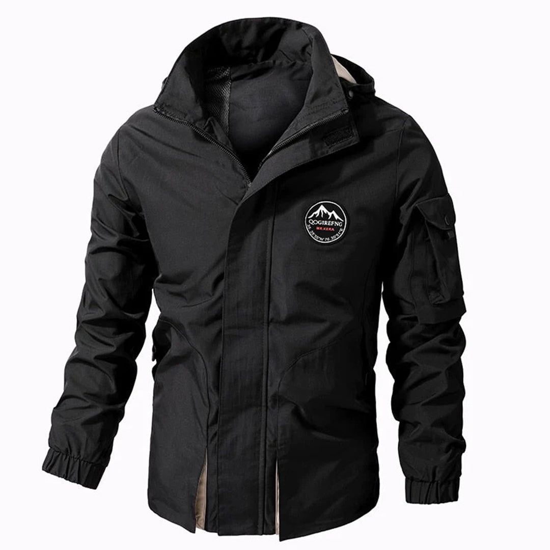 Outdoor-Jacke | Mit Kapuze | Wasserdicht | Windbreaker-Jacke | Herrenjacke