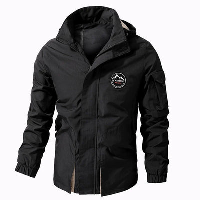 Outdoor-Jacke | Mit Kapuze | Wasserdicht | Windbreaker-Jacke | Herrenjacke