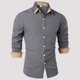 Overshirt Herren | Kontrastdetails & Smarter Look – Grau