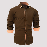 Overshirt Herren | Kontrastdetails & Smarter Look – Braun
