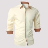 Overshirt Herren | Kontrastdetails & Smarter Look – Beige