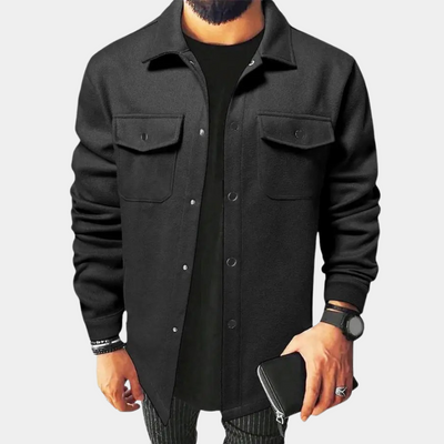 Overshirt – Herrenhemdjacke mit Knöpfen und Brusttaschen