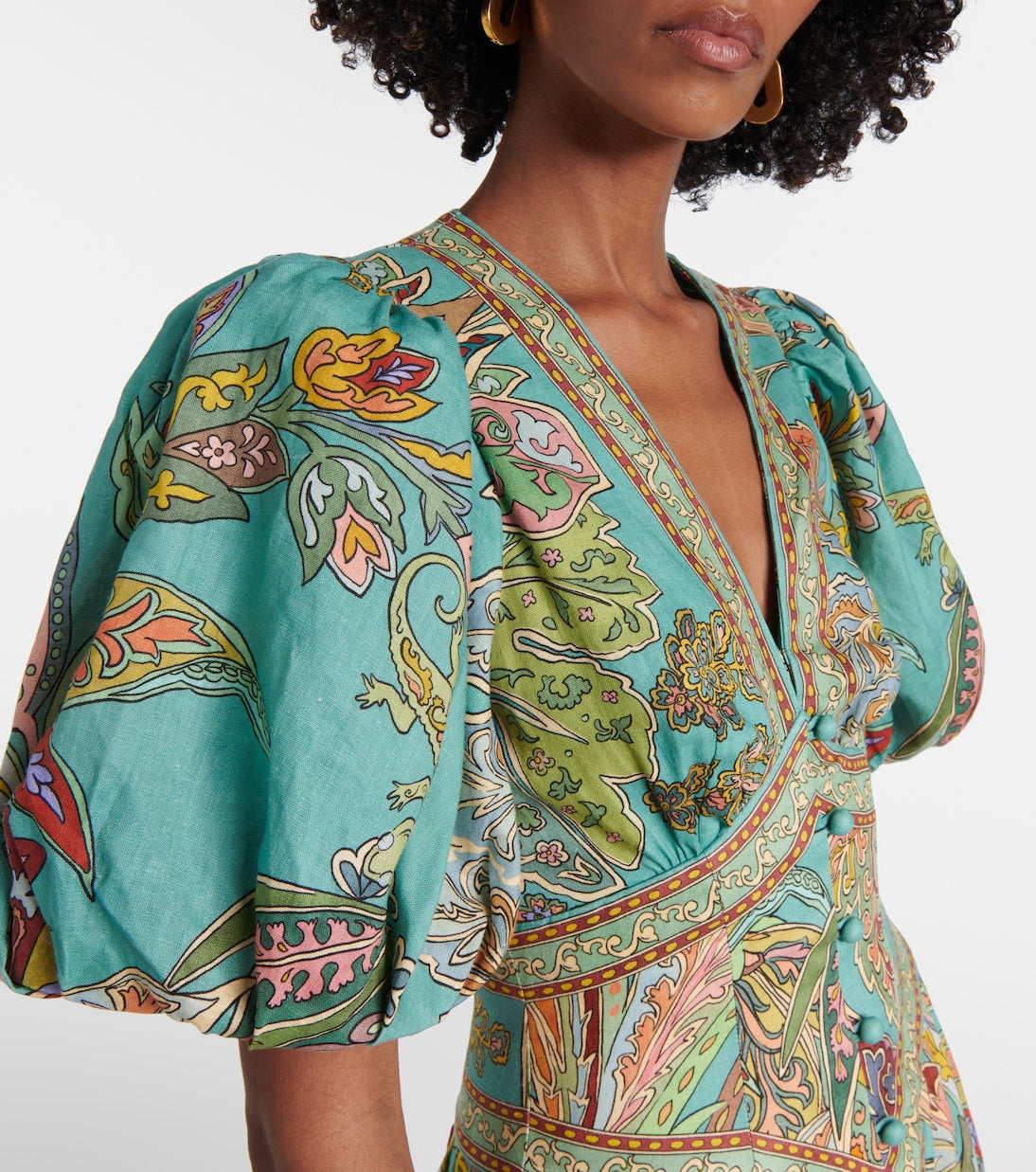 Taliqua – Modisches Kurzarm Kleid Mit Drucken