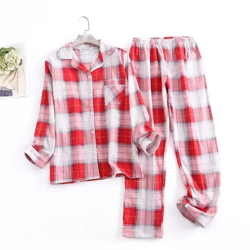 Bequemes Damen Pyjama-Set mit lebendigen Mustern | Zweiteiler