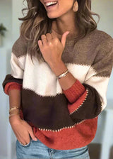 Leonie | Damen Pullover elegant modern geschnitten – Rot
